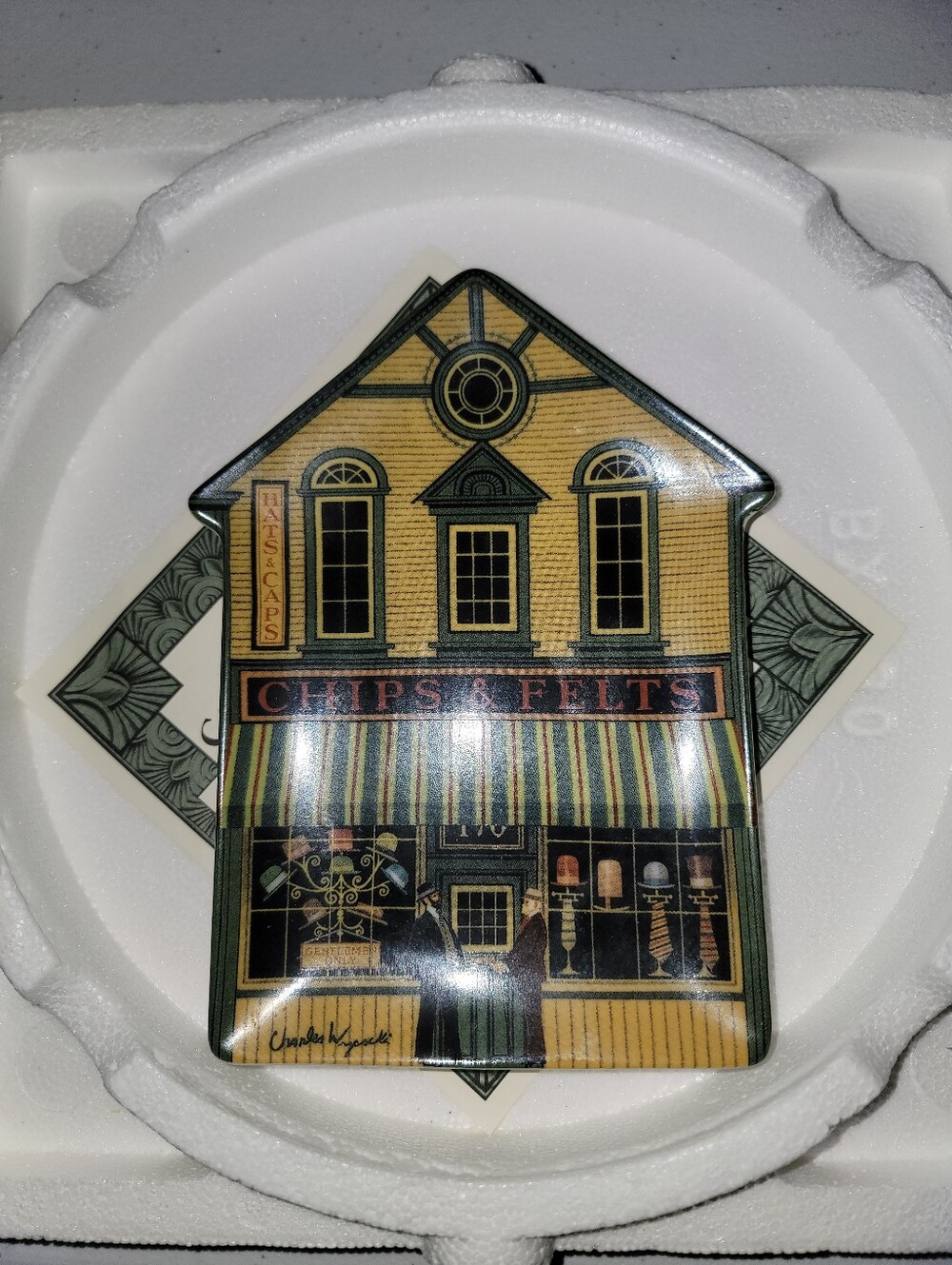 Charles Wysocki Chips And Felts Plate